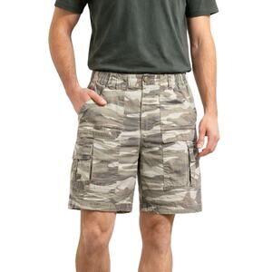 Cabela's Camo Cargo Shorts Mens 34 Gray Hunting Utility 9" Inseam